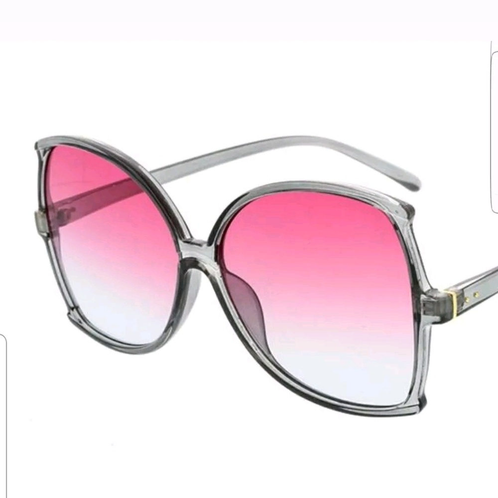 WOMEN'S SUNGLASSES PLASTIC FRAME TWO TONE FADE OUT